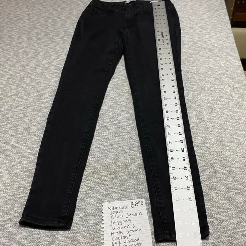 Nine West black jeans Jessica Jeggings women 6. SKU-B890 missy señora courant